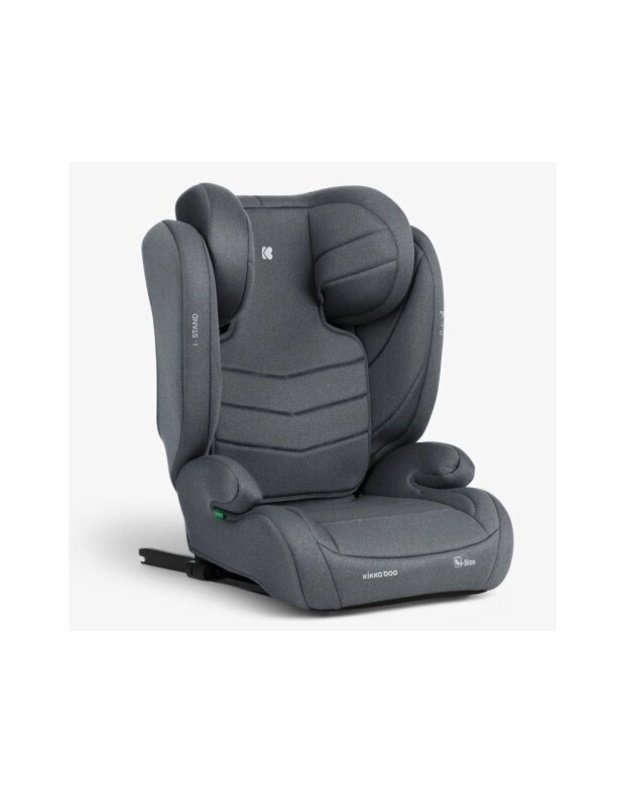 Automobilinė kėdutė KikkaBoo i-Stand i-size 100-150cm Dark Grey