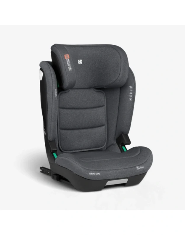 Automobilinė kėdutė KikkaBoo i-Scout i-size 100-150cm Dark Grey