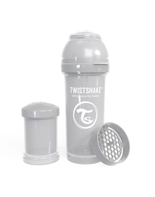 Twistshake Anti-Colic Baby Bottle 260ml Grey