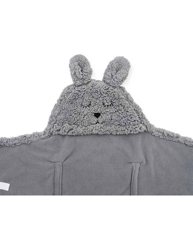 Jollein Bunny Baby Wrap Blanket 100x105 cm Storm Grey