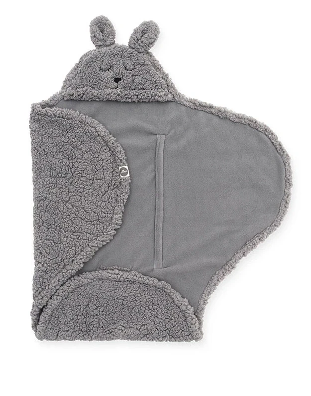 Jollein Bunny Baby Wrap Blanket 100x105 cm Storm Grey