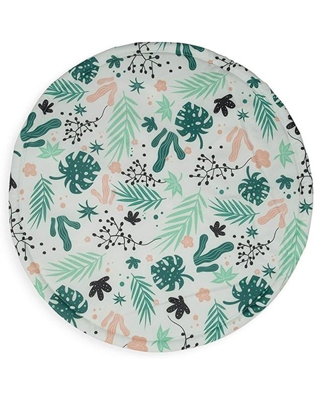 Jollein Playpen Mat Round Leaves Ø92 cm 