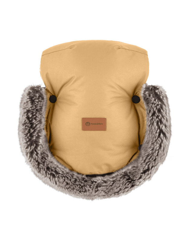 Petite&Mars Furry Gloves Elegant Caramel