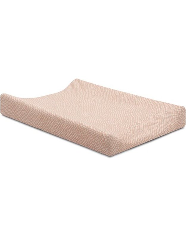 Jollein vystymo pagalvės užvalkalas Snake Jersey 50x70 cm Pale Pink &ndash;