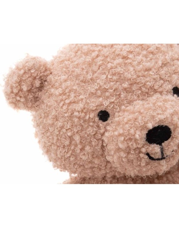 Jollein Teddy Bear Wild Rose 25 cm – soft bouclé plush toy