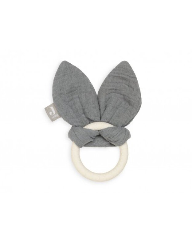 Jollein kramtukas - žaisliukas - Bunny Ears - Storm Grey