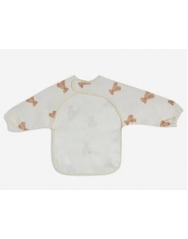 Jollein waterproof bib with sleeves Teddy Bear
