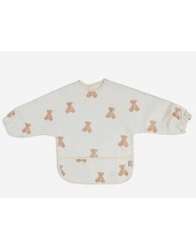 Jollein waterproof bib with sleeves Teddy Bear