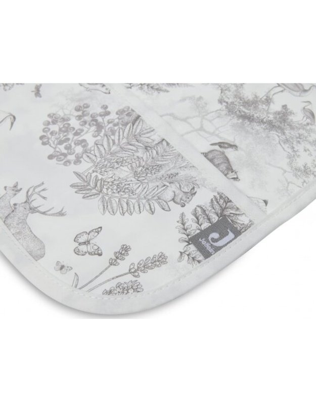 Jollein bib with sleeves, waterproof Blue Forest Animals