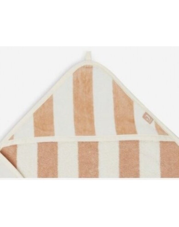 Jollein Terry Hooded Towel Biscuit GOTS 75x75 cm