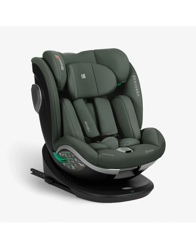 Automobilinė kėdutė Kikka Boo i-Drive Army Green &ndash; i-Size (40-150 cm)