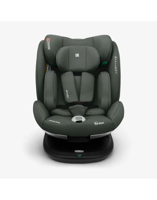 Automobilinė kėdutė Kikka Boo i-Drive Army Green &ndash; i-Size (40-150 cm)