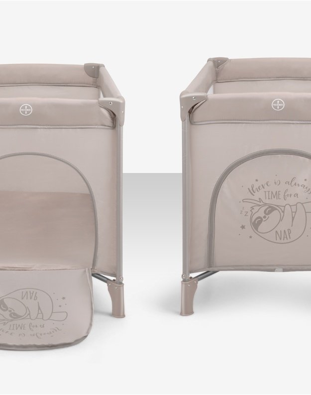 KikkaBoo So Gifted PLUS Travel Cot Beige 