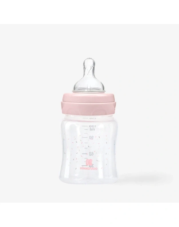 Hippo Dreams PP feeding bottle 120 ml Pink