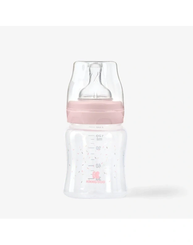 Hippo Dreams PP feeding bottle 120 ml Pink