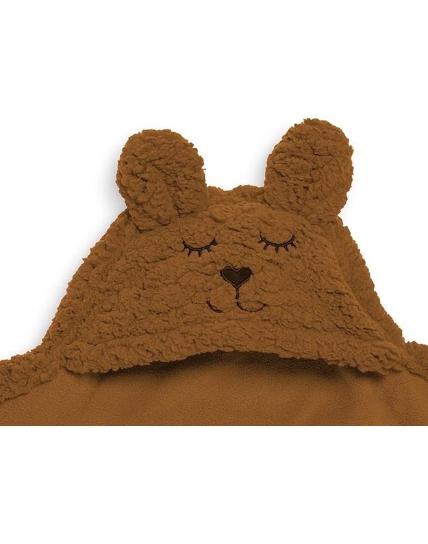 Jollein Bunny Baby Wrap Blanket 100x105 cm Caramel Brown
