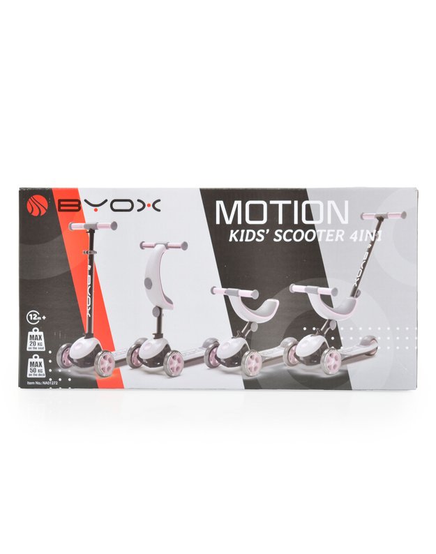 Motion 4in1 Scooter Pink – grows with your child from 1 year