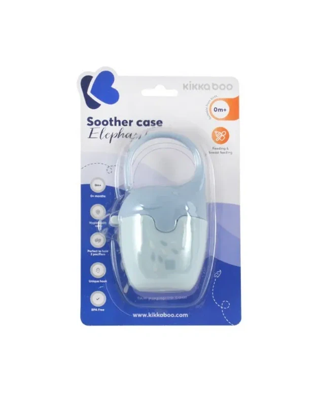 Kikka Boo Pacifier Case Elephant – BLUE