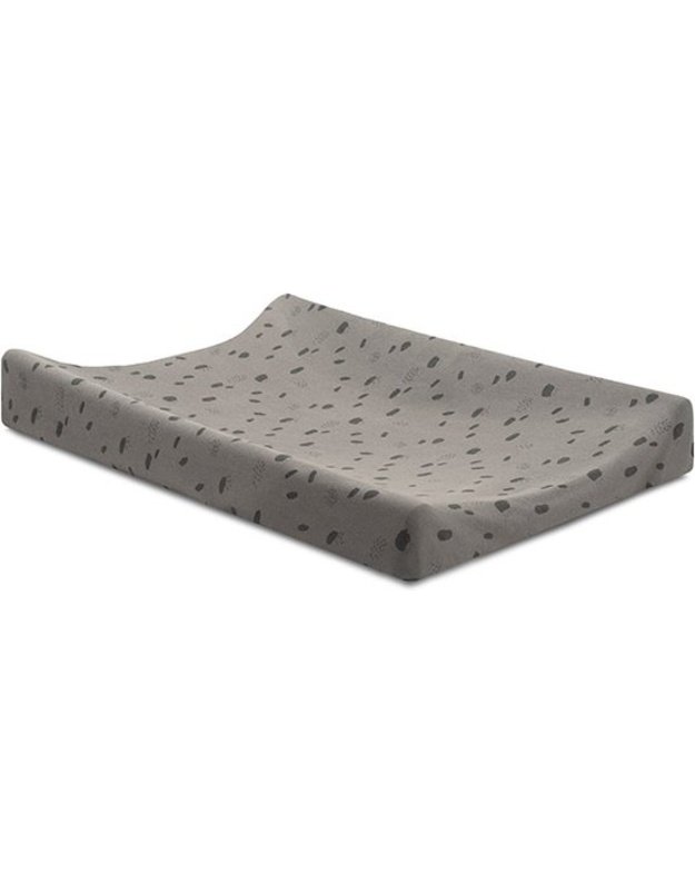 Jollein vystymo čiužinio užvalkalas Spot Jersey 50x70 cm Storm Grey