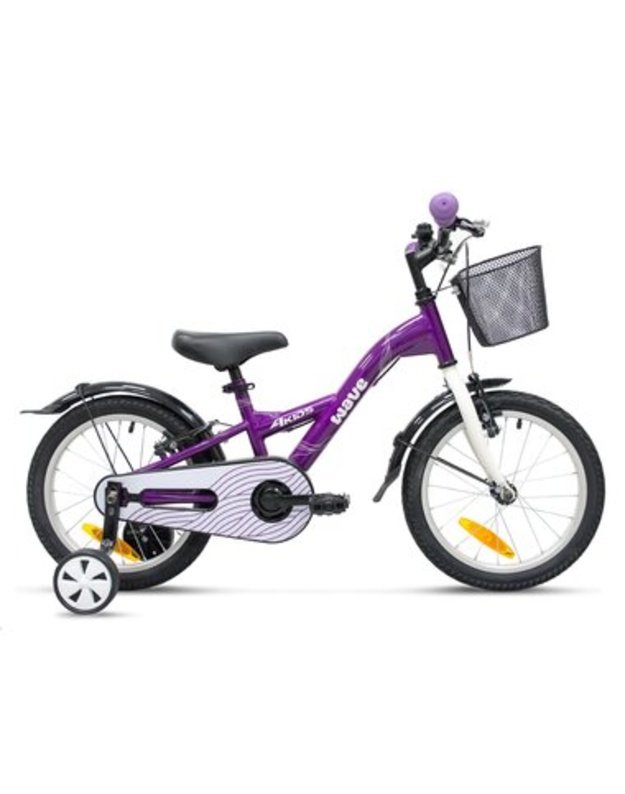 4KIDS Vaiki&scaron;kas dviratis Wave 16 , violetinis