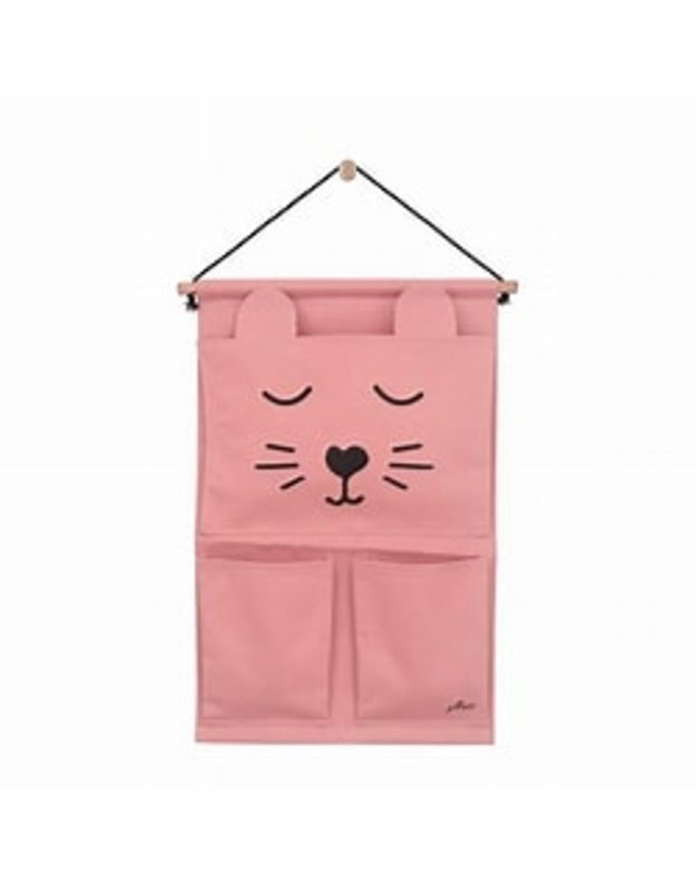 Jollein Jollein Animal Club Rosa sieninė daiktų ki&scaron;enė &bdquo;Maus&ldquo;