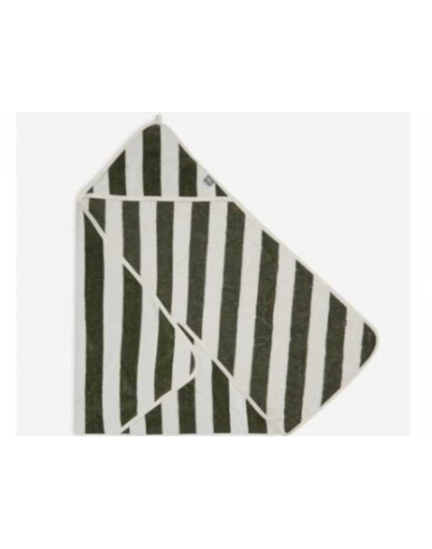 Jollein Terry Hooded Towel Leaf Green GOTS 75x75 cm 