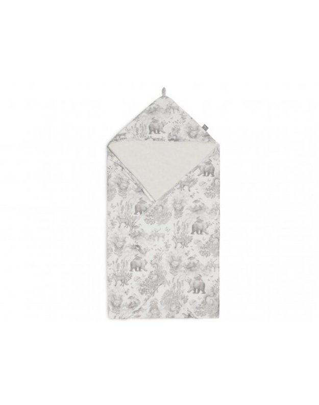 Jollein Muslin Hooded Towel Forest Animals 75x75 cm 