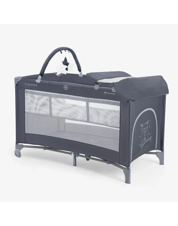 KikkaBoo So Gifted PLUS Travel Cot Navy 