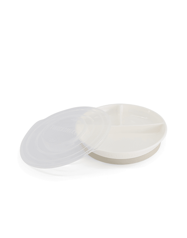Twistshake White Divided Plate 78177 