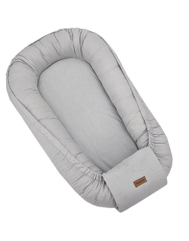 FEEDO Baby Nest Light Grey 90x60 cm