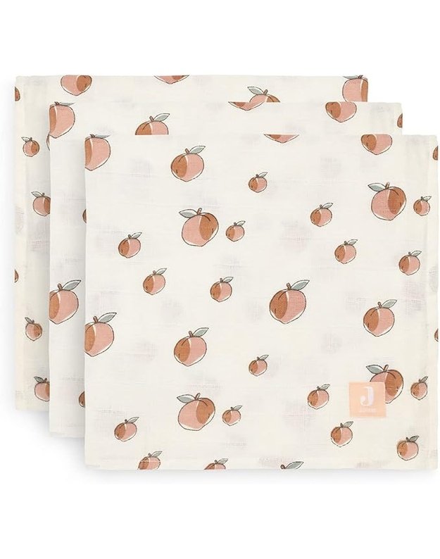 Jollein muslino vystykliukai 70x70 cm Peach White