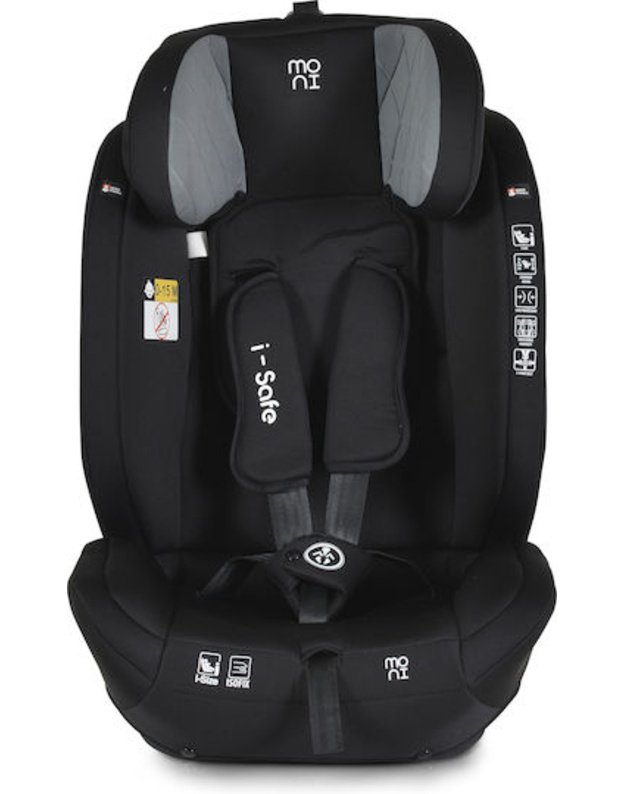Moni iSafe Car Seat Isofix Grey 9–36 kg 