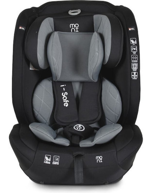 Moni iSafe Car Seat Isofix Grey 9–36 kg 