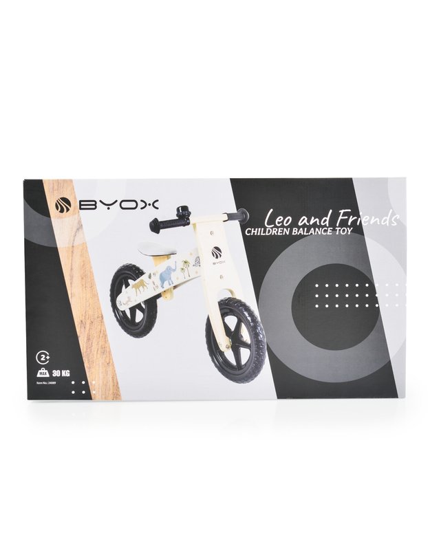 Wooden Balance Bike Leo and Friends 