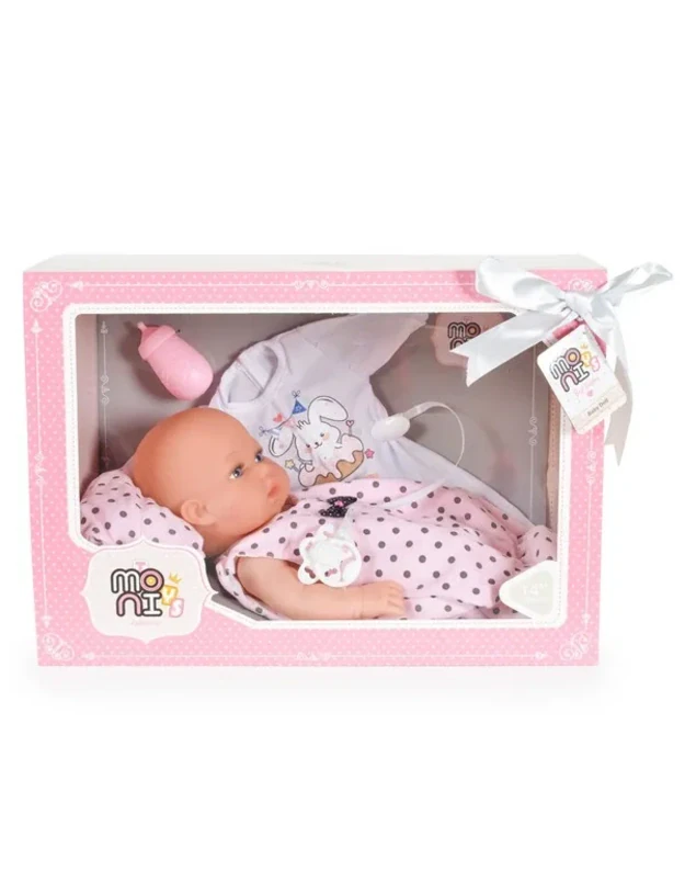 Moni Toys Baby Doll with Accessories 36 cm 