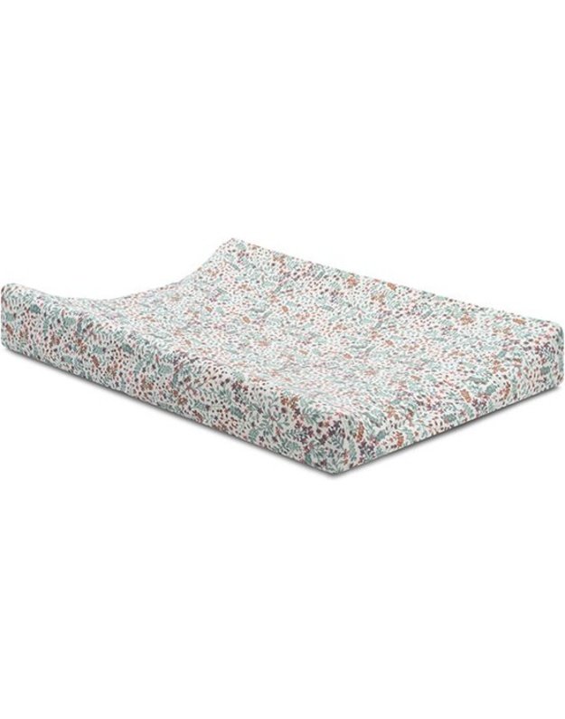 Jollein persirengimo pagalvėlės užvalkalas Bloom Jersey 50x70 cm &ndash; mink&scaron;tas ir &scaron;velnus kūdikiui