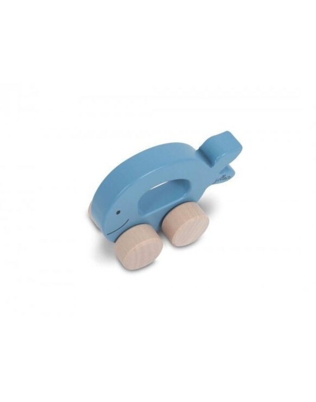 Jollein Wooden Toy Car “Whale” Animal Blue 