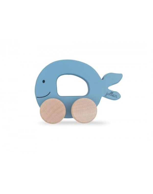 Jollein Wooden Toy Car “Whale” Animal Blue 