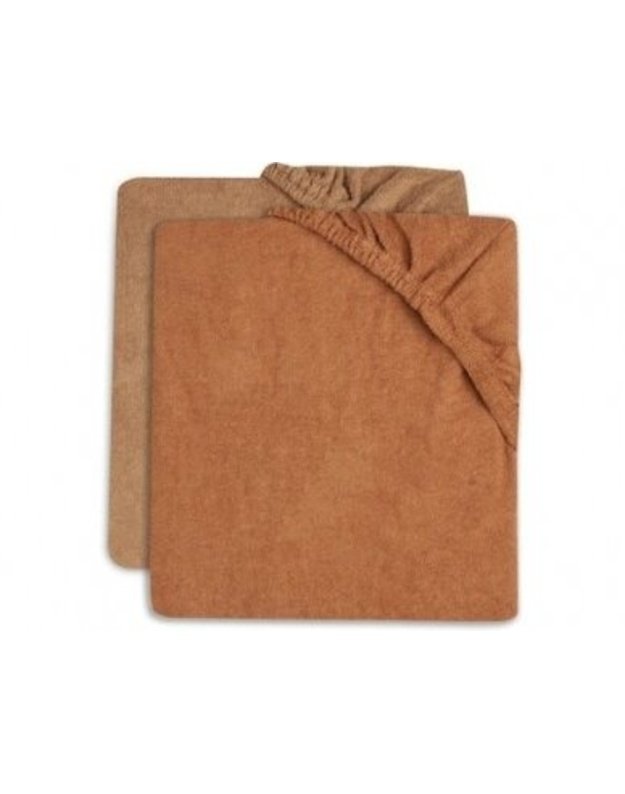 DEVELOPMENT BOARD SHEETS JOLLEIN 50X70CM TERRY Caramel Biscuit 2pcs
