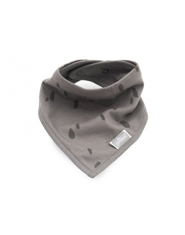 Jollein bib Bandana Spot Storm grey/caramel