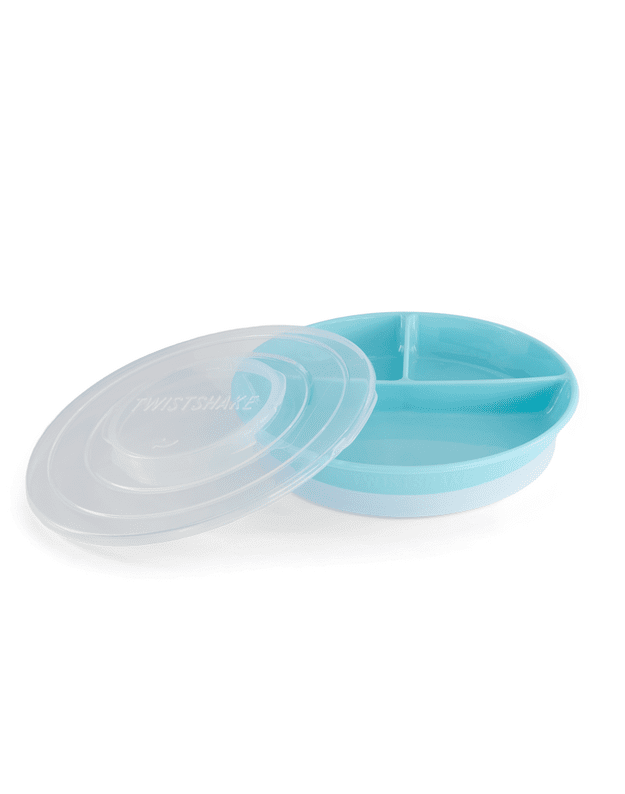 Twistshake Divided Plate Pastel Blue 78170 