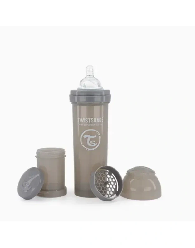 Twistshake Anti-Colic Baby Bottle 330ml Grey 78266