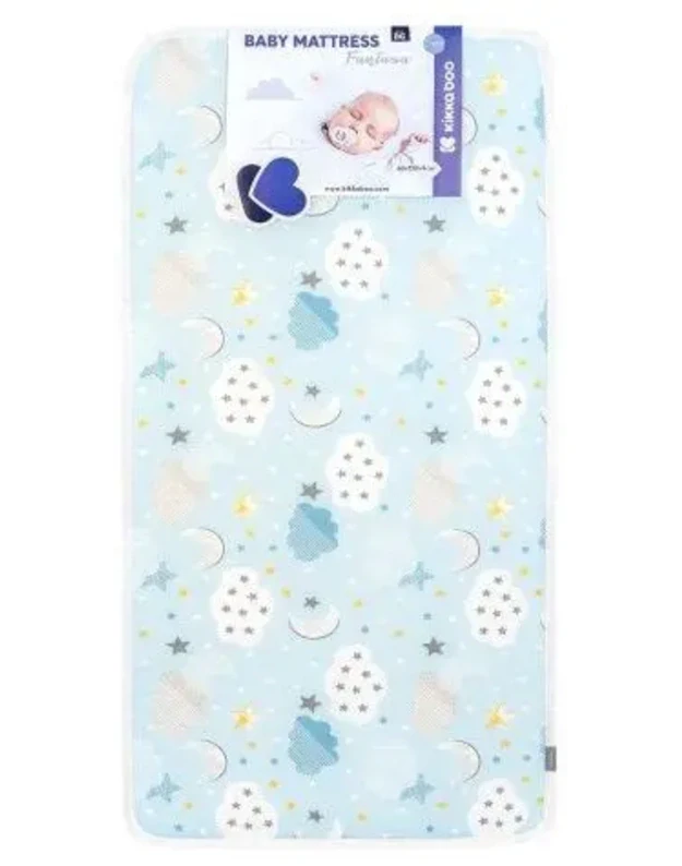 KikkaBoo Fantasia Baby Mattress Clouds Blue 60x120x7 cm