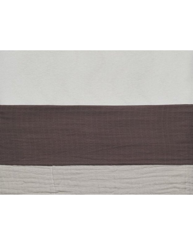 Jollein medvilninė paklodė kūdikiui 120x150 cm Wrinkled Cotton Chestnut