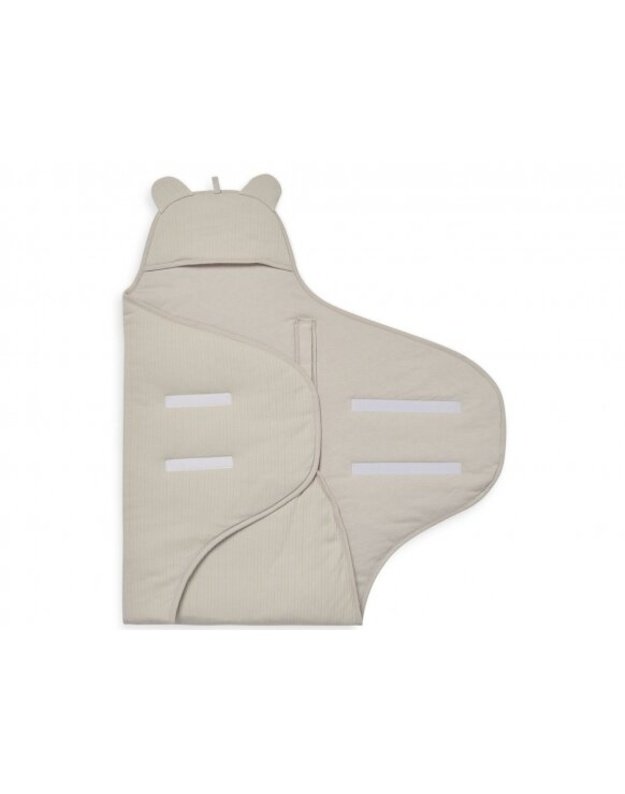 Jollein autokėdutės ir lop&scaron;io užklotas Basic Stripe Nougat