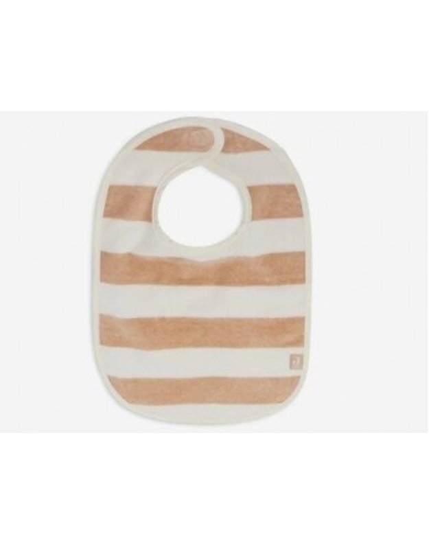 Jollein bib Bib stripe Terry Biscuit GOTTS 2pcs