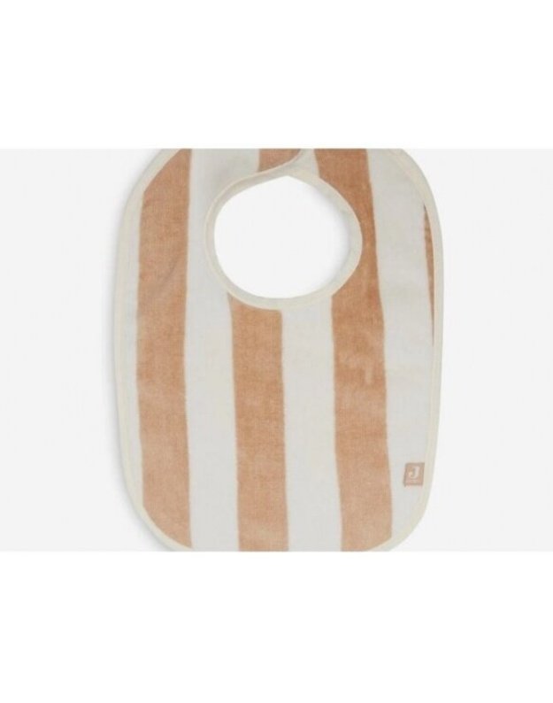 Jollein bib Bib stripe Terry Biscuit GOTTS 2pcs