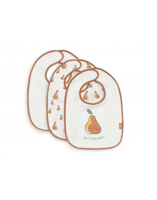 Jollein waterproof bib set Bib Pear Caramel 3 pcs.