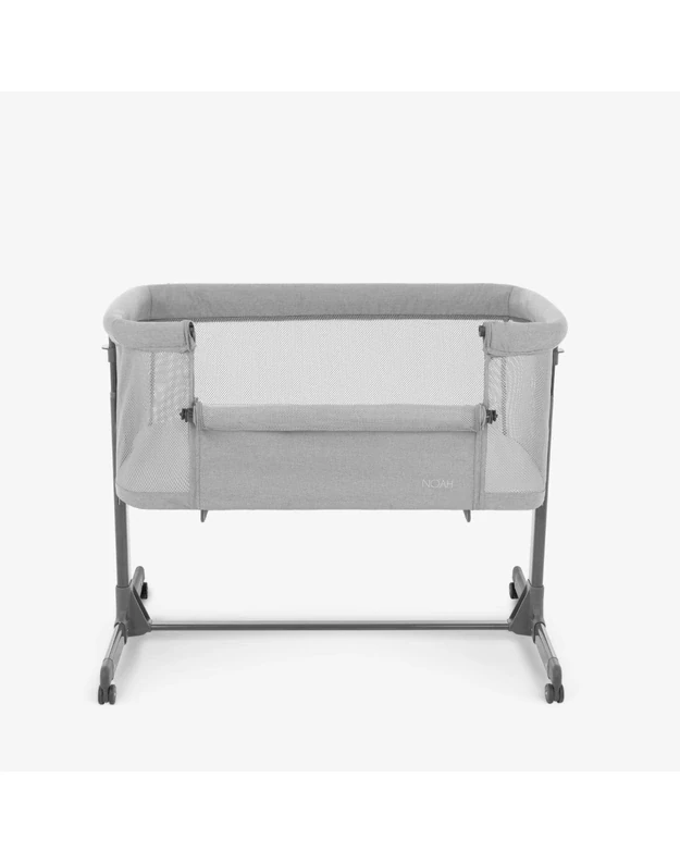 Baby Crib - Kikkaboo Noah Light Grey