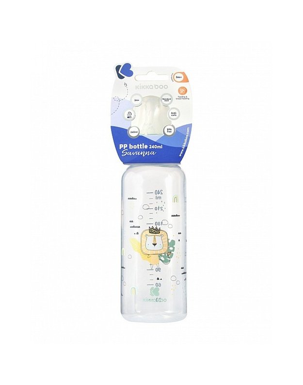 Glass feeding bottle 240 ml Savanna Mint